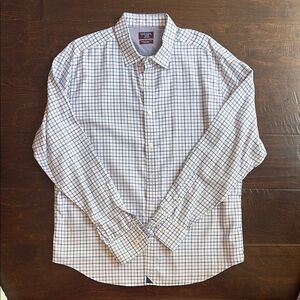 Untuckit Men's Blue purple Checkered Shirt XL